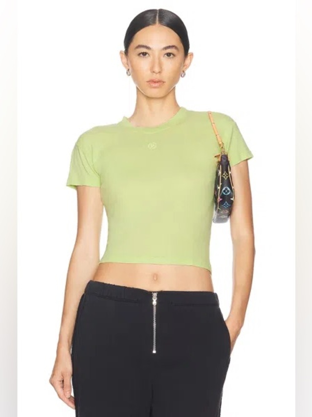 SAMI MIRO VINTAGE Tee in Match Green NWT Small